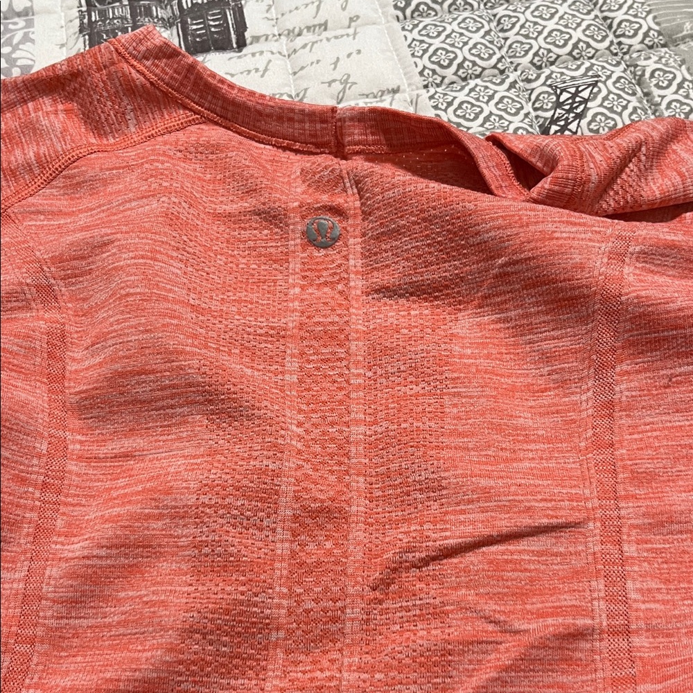 lululemon athletica Long Sleeve Top in Coral
